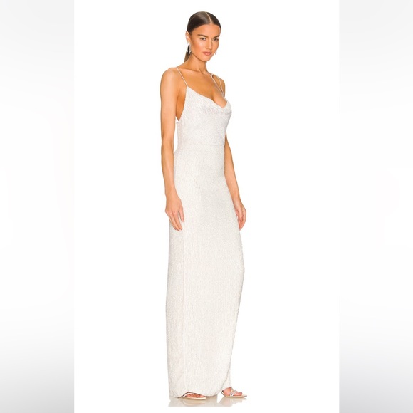 Katya Dress in Moonglow White (all sequins) - NWT - Picture 2 of 11